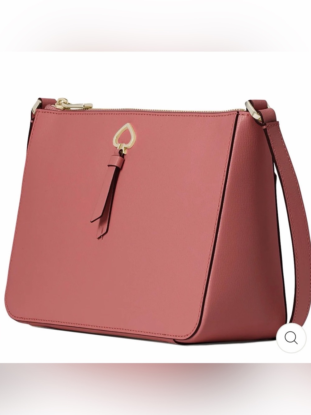 kate spade Pebbled Leather Crossbody in Dusty Rose